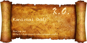 Kanizsai Odó névjegykártya